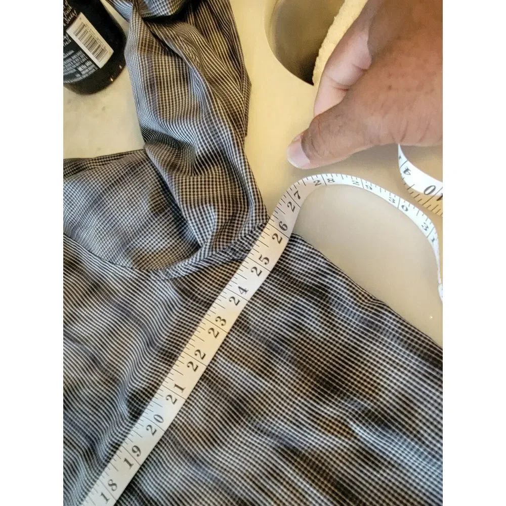 Men's LS Shirt, 14th & Union, Size 17.5 Plaid Trim Fit Wrinkle Resistant - Picture 3 of 7